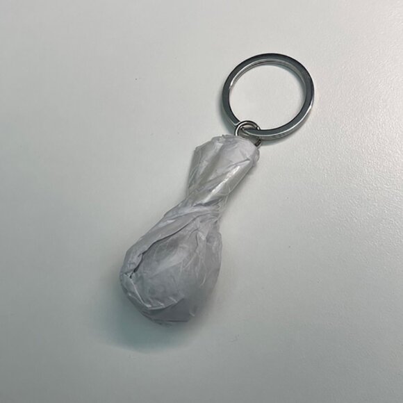 NEW Stussy Glossy metal 8 ball keychain charm in black - Picture 4 of 4